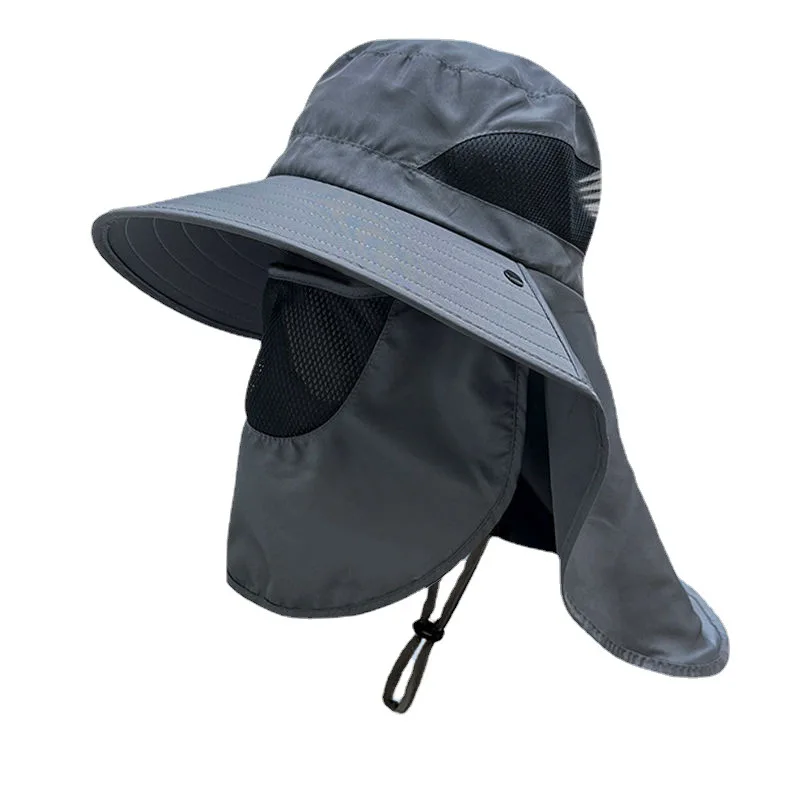 Summer Sun Hats UV Protection Outdoor Hunting Fishing Cap for Men Women Hiking Camping Visor Bucket Hat Neck Flap Fisherman Hat 4