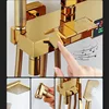 Thermostatic Piano Digital Bathroom Shower Set Faucet Rain Shower Head Bidet Spout Faucets Tap Water Flow Digital Shower System 4