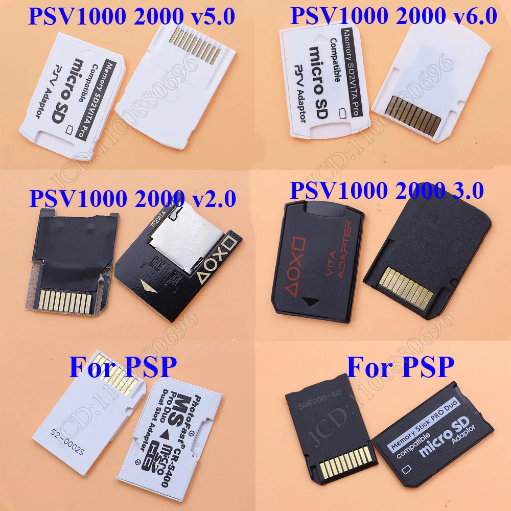 For PS Vita Memory TF Card Version 6.0 SD 2VITA Game Card Slot PSV