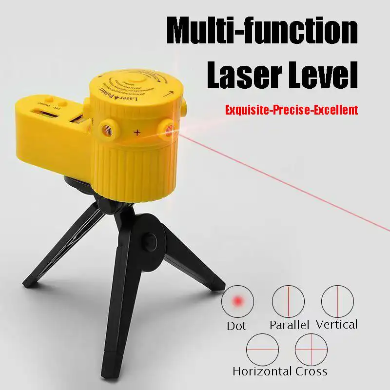Multi-function Laser Level Gauge Ruler High-Precision Spirit Laser Level for Home & Professional Use Inclinometer Measuring Tool