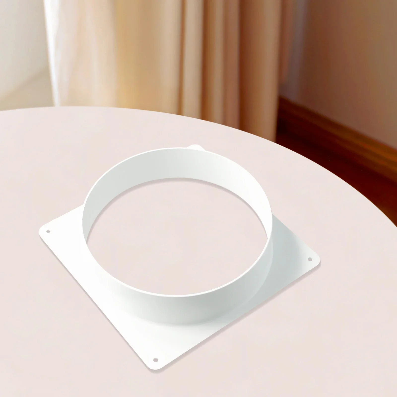 

Air Vent Duct Connector Flange Straight Ventilation Pipe Plastic Ducting Tools Versatile DIY Duct Connector Home Improvement