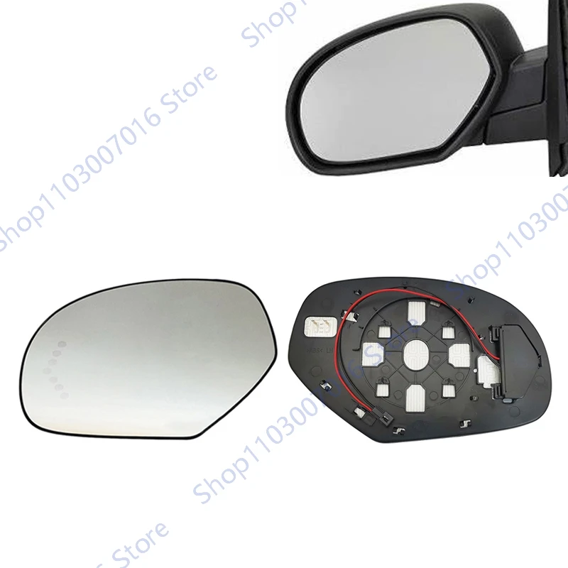 

For Chevrolet Silverado Suburban/Cadillac Escalade/GMC Sierra Yukon Heated Signal Rearview Side Mirror Glass Lens 15874992