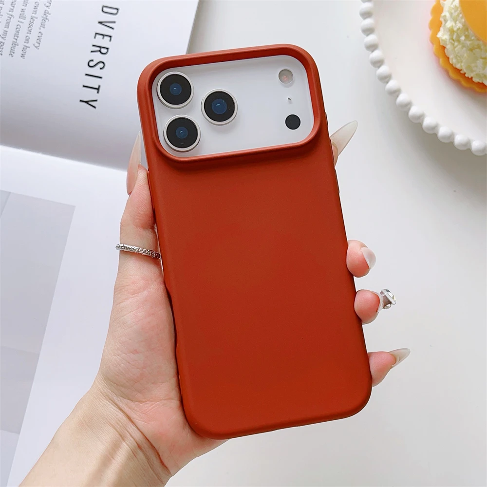 Matte Candy Color Shockproof Liquid Silicone Phone Case with Skin-Feel Finish