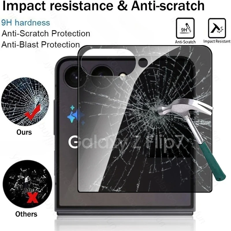 Privacy Tempered Glass Anti-Peep Back Screen Protector Case