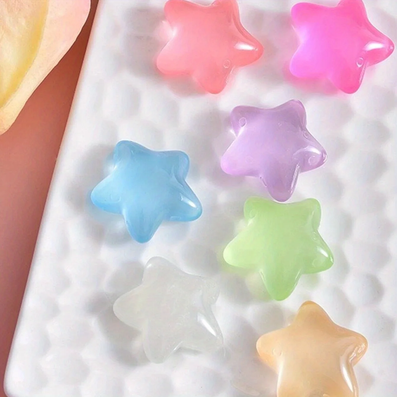 Glow-in-the-Dark Star Shoe Charms Easy Install Fun DIY hole shoes Buckles Hole shoes shoe charms 7/14pcs