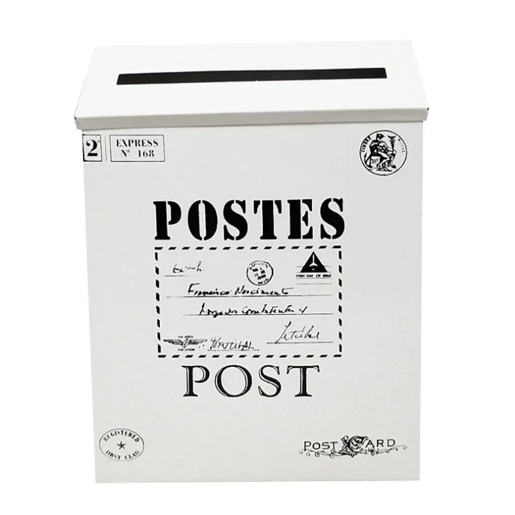 Vintage Wall Mounted Mailbox Newspaper Letter Box Post Garden Decor Box Waterproof Creative Pastoral Style Mail