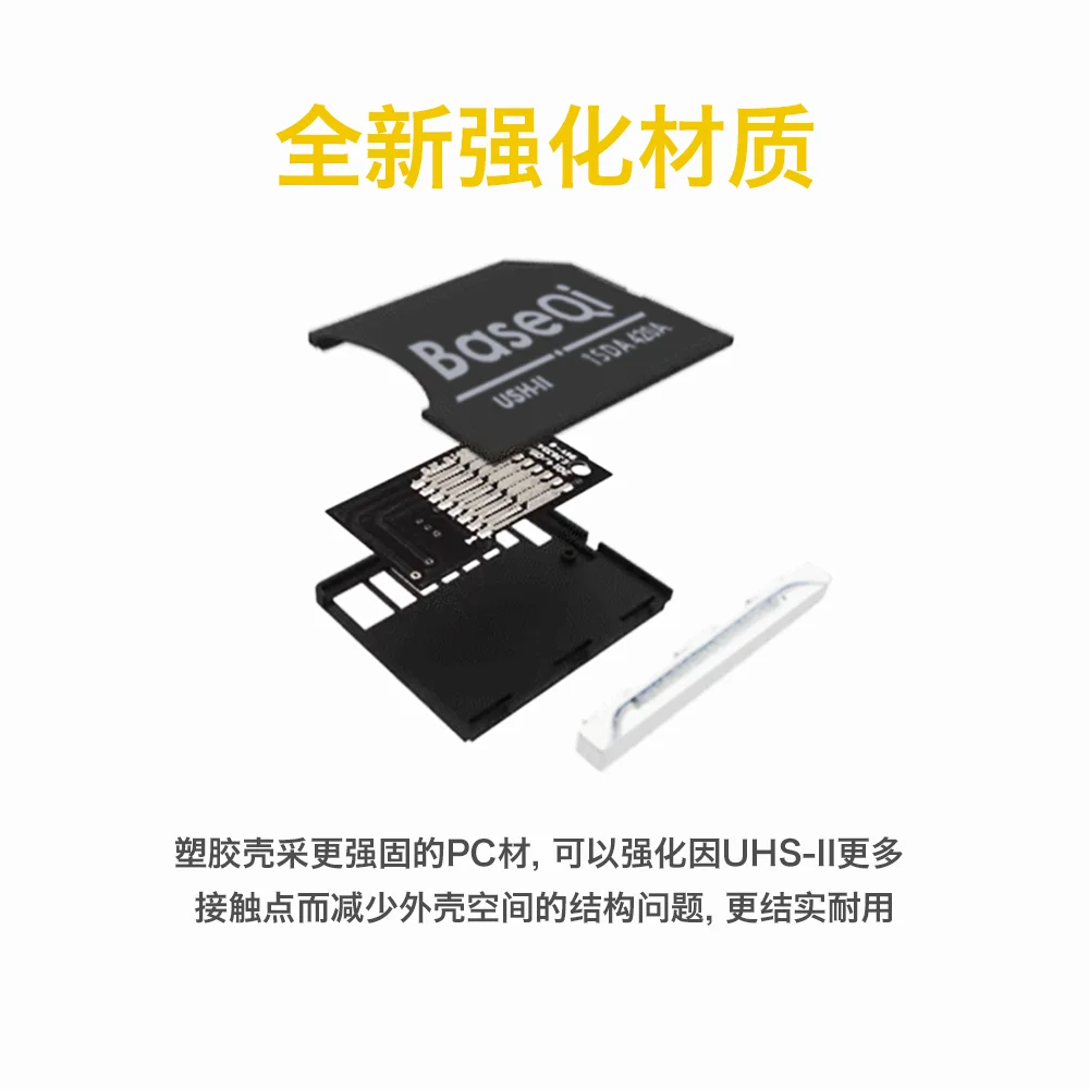 Фото Черная Алюминиевая невидимая карта памяти BaseQi для MacBook 420AHB, адаптер для карт Micro SD/TF для MacBook Pro Retina, устройство для чтения SD-карт 14/16 дюйма №3