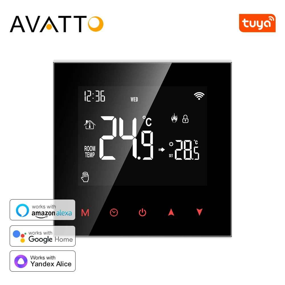 AVATTO Smart Water Thermostat ZWT100 - Zigbee Heizungssteuerung Tuya
