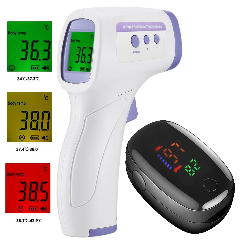 2022 Infrared Thermometer Forehead Body Non-Contact Thermometer Baby Adults Outdoor Home Digital Infrared Fever Ear Thermometer