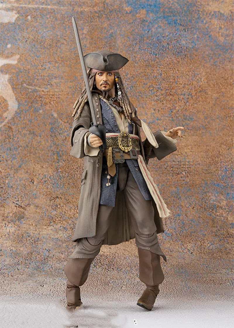SHF Jack Sparrow Action Figure Caribbean Toy Captain Jack