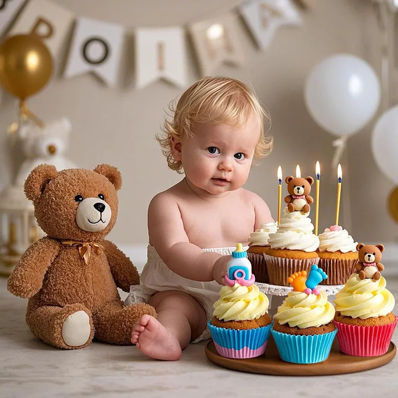 Baby Dusche Silikon Schokolade Form Füße Wiegen Onesie Flasche Schnuller Für Kuchen Dekoration Cupcake Topper Küche Backen Werkzeuge – Detail 5