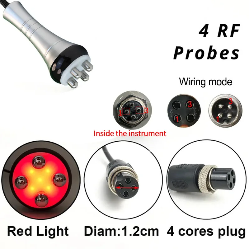 Body Slimming Machine Ultrasonic Cavitation Probe Vacuum Rf Radio Frequency Laser Reduction Lipolaser Firm Skin Beauty