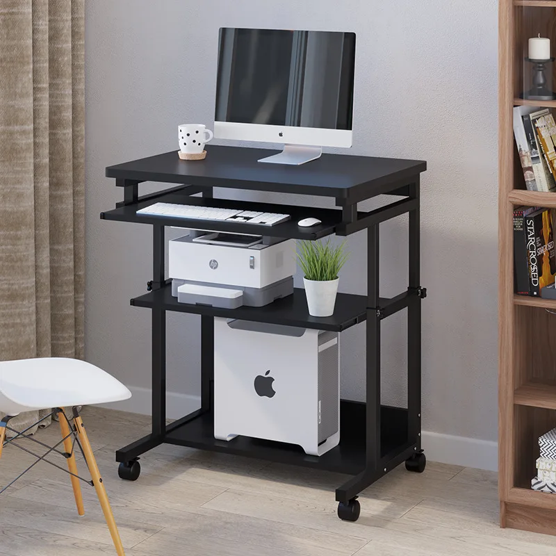 Removable Bedside Computer Desktop Table Put Printer All-in-one Table Lazy Lift Office Small Computer Table HY standing pneumatic automatic lifting desk computer office lazy bedside adjustment mobile desk training desk learning table