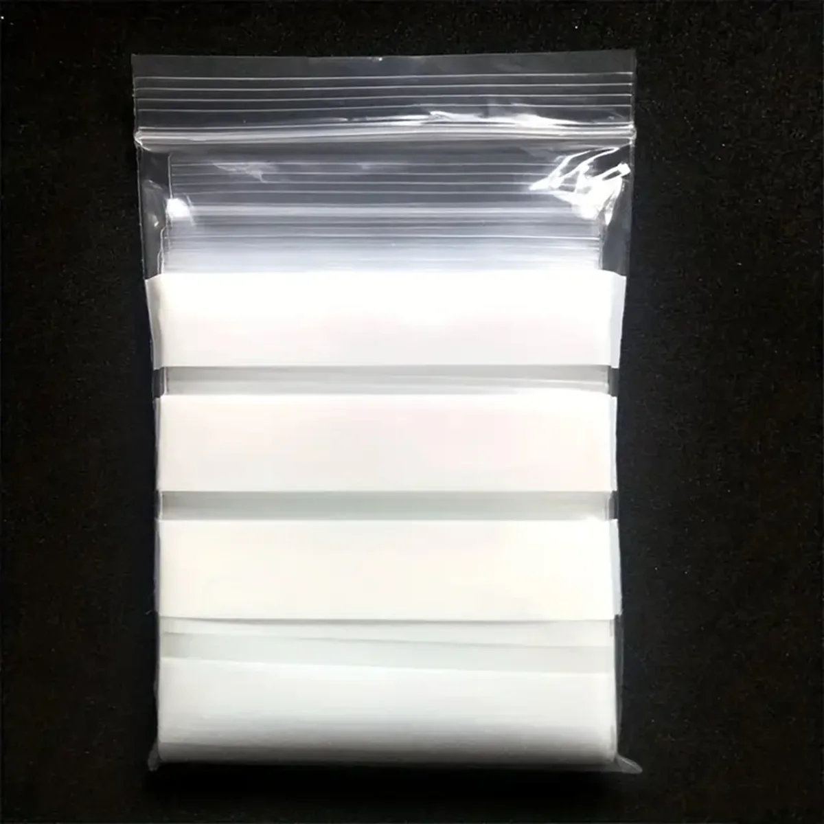 100pcs/lot Glued Stone Sealing Bag Clear Plastic Writable Jewelry Making Bead Gem Storage Reclosable Self Sealing Accessories
