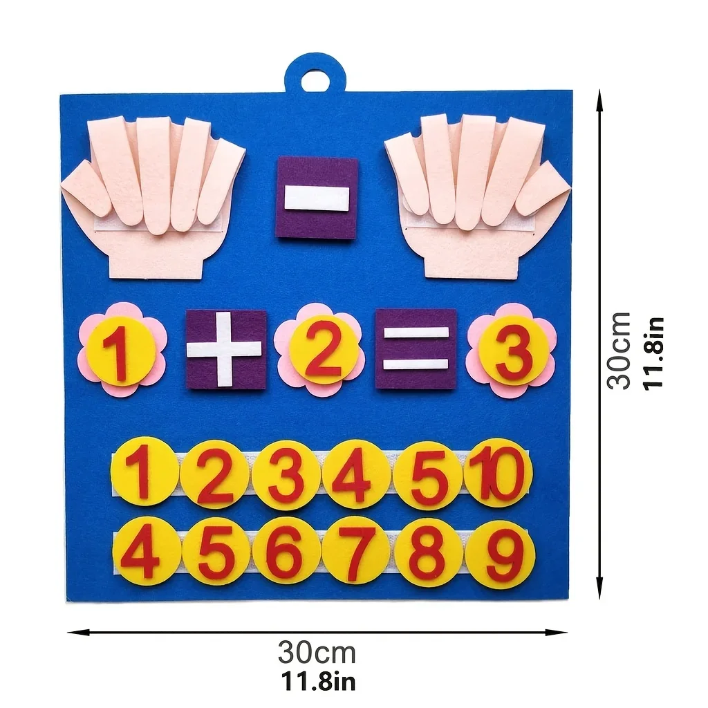 Educational Toys Math Toys Teaching Aids Toys Felt Early Education Toys Digital DIY Addition And Subtraction Practice Toddler Teaching Aids Finger Digital Early Education