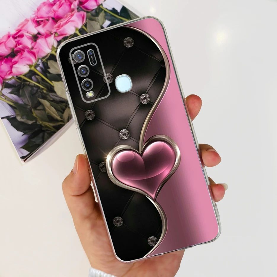 Fashionable Painted Clear Silicone Soft TPU Phone Case Cover