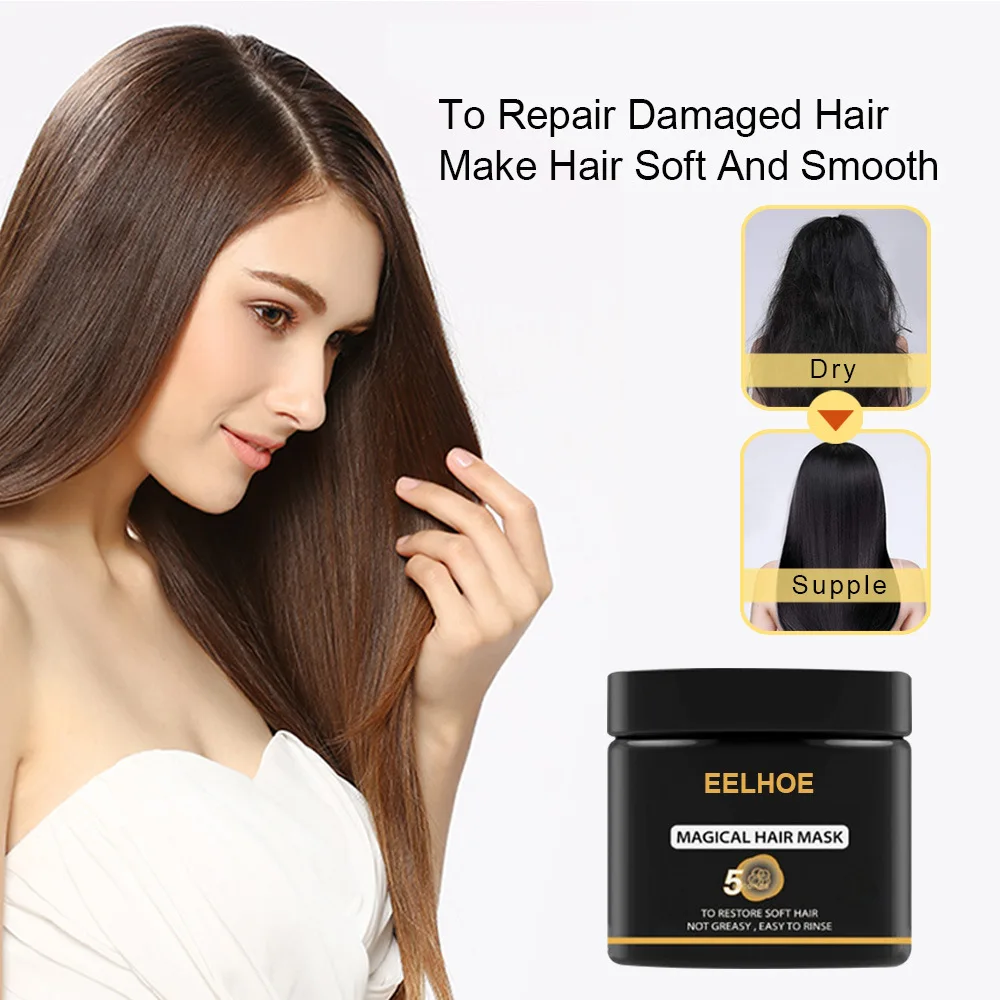 Maska za lase Keratin Magical Soft Hair Treatment Hair Health Beauty Care for Repair Drythness and Smoothing Frizz 50 ml za ženske in moške_voghion.com