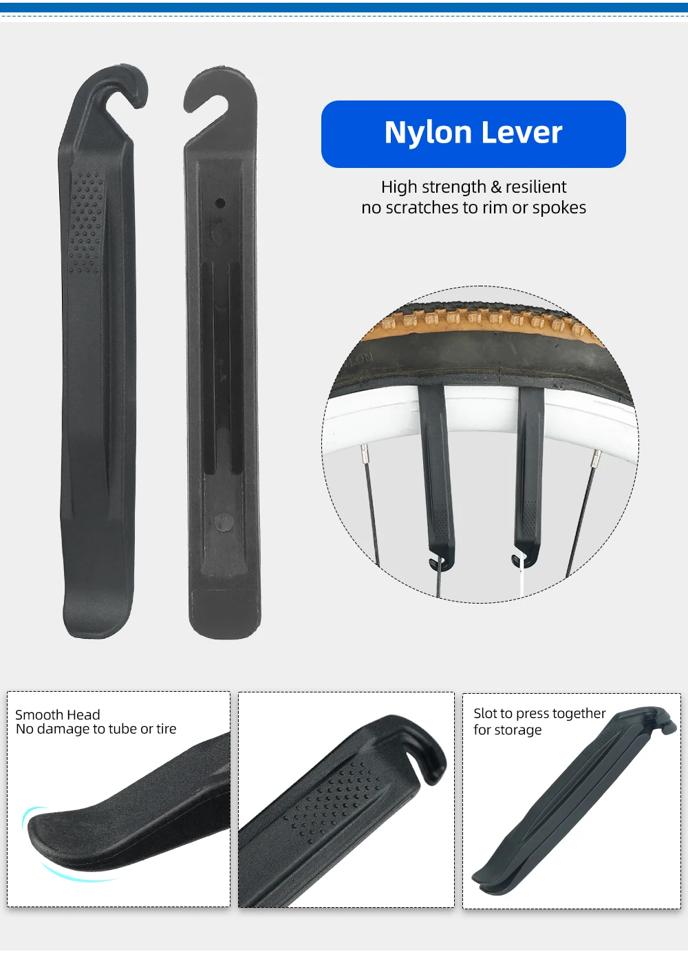 Kompakte Ratsche Dual Way Wrench Kit Reifen Hebel Werkzeuge W/10 Bits Fahrrad Reiten Schnelle Reparatur Zubehör Fahrrad Reparatur Werkzeug Tasche – Detail 9