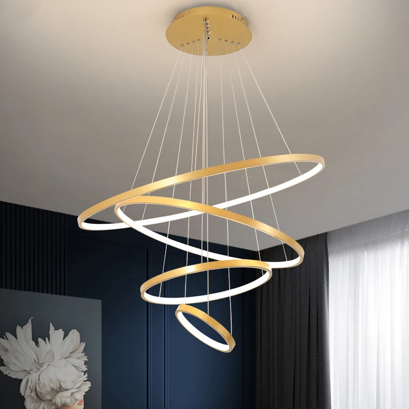 

Modern Led Ceiling Chandelier for Villa Living Bedroom Dining Room Wrought Iron Luxury Home Indoor Lighting Decorative Lamps