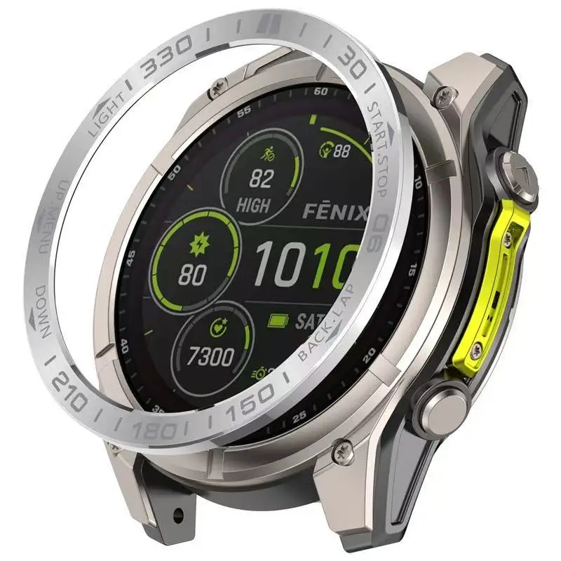 Premium Metal Bezel Ring with Time/Speed Scale