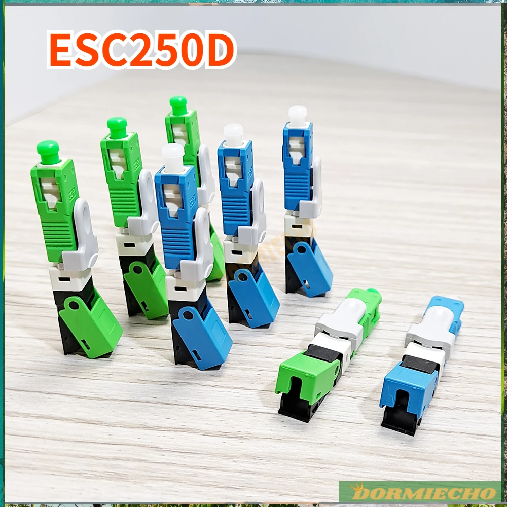 Lotto Promozione Esc250D Vendita Single-Mode 50/100/200 Pcs Apc Upc Field Assembly Connettore Rapido Fibra Sc Apc Upc Per Cavo Di Derivazione