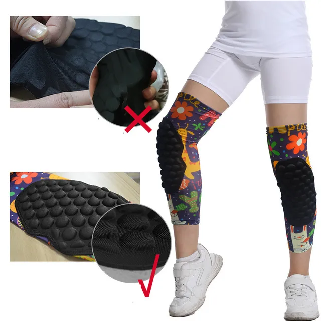 1pc EVA Anti-collision Kneepads Basketball Football Knee Brace Leg Sleeve Outdoor Sports Gear Cycling Knee Protector Children 5