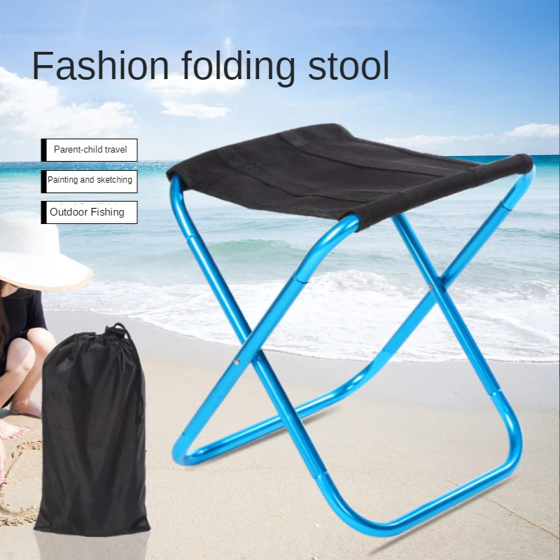 Outdoor Folding Portable Fishing Benches, Chairs, Aluminum Alloy Military Travel Ultra Light Maza