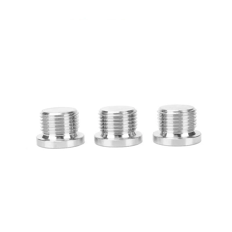 M8 M10 M12 M14 M16 M18 1/8" 1/4" 3/8" 1/2" BSP NPT Metric Male 304 Stainless Steel Flange Hex Socket End Cap Plug Pipe Fitting pipe fitting water pipe fitting hose pipe fitting pipe plug