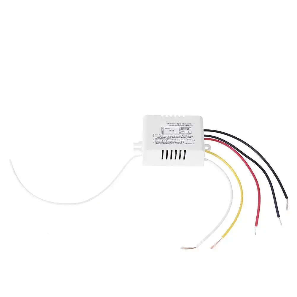 

2 Relay ON/OFF 220V Smart Digital Home Wall Lamp Wireless Remote Control Switch Receiver Transmitter Controller Indoor Lamp Home