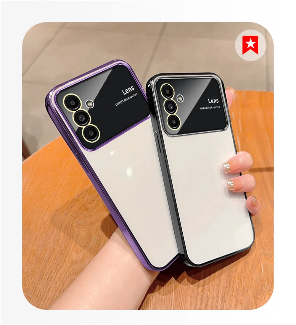 Coque téléphone transparente effet plaqué pour samsung galaxy_voghion.com