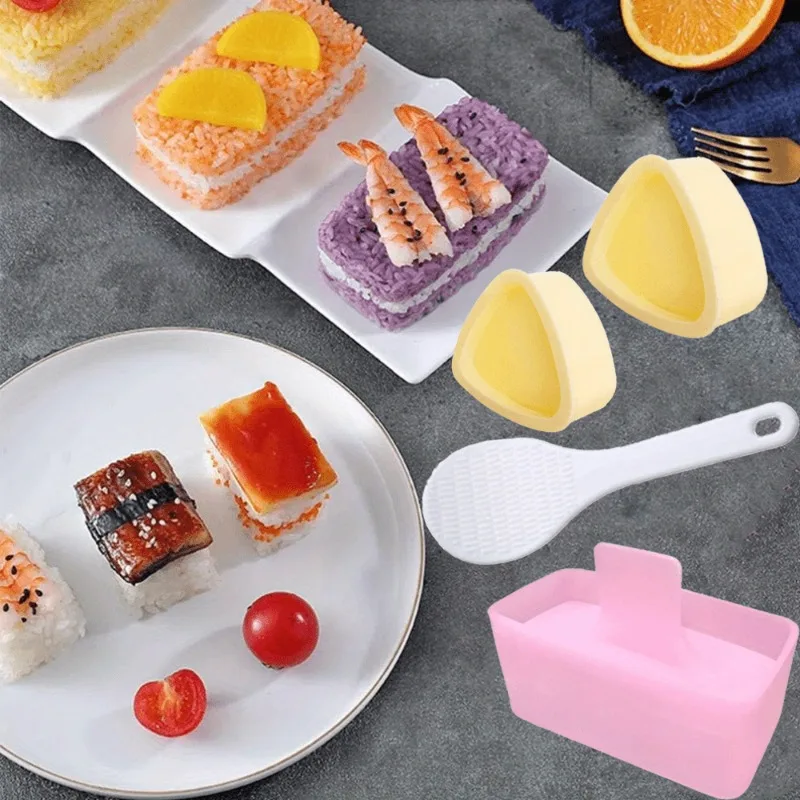 Non-Stick Rectangular Sushi Mold for DIY Rice Balls and Sushi Rolls Reusable Kitchen Tool for Beginners Bento Box Preparation