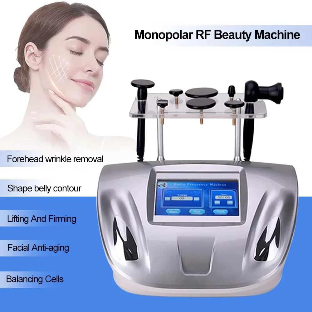 Radio Frequency Monopolar RF Beauty Machine Face Lifting Wrinkle Removal Body Slimming Massager Device Skin Rejuvenation 2