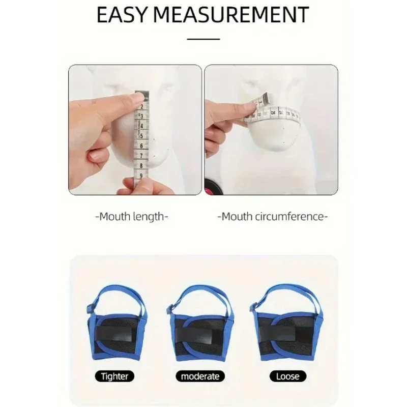 Dog Muzzle Breathable Mesh Muzzles With Adjustable Loop For Small Medium Large Dogs Puppy Muzzle For Biting Chewing Trimming