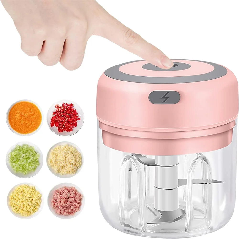 Hachoir Électrique à Ail Rechargeable - Petit Robot Culinaire Pour Purées Bébé