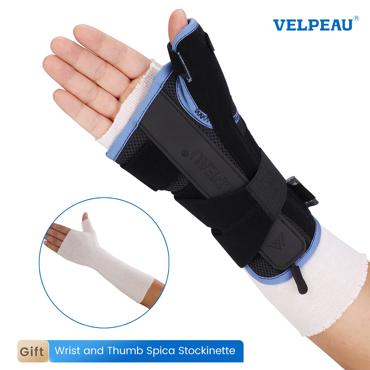 Фото Velskin палец, запястье Splint для снятия боли при артрите и профилактики растяжения рук и запястья, легкий бандаж для мужчин и женщин №1