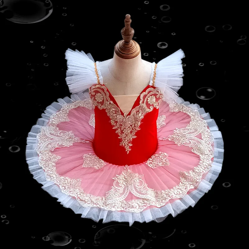 

Children's Ballet tutu little swan dance practice clothes pettiskirt gauze skirt girls princess dress costumes