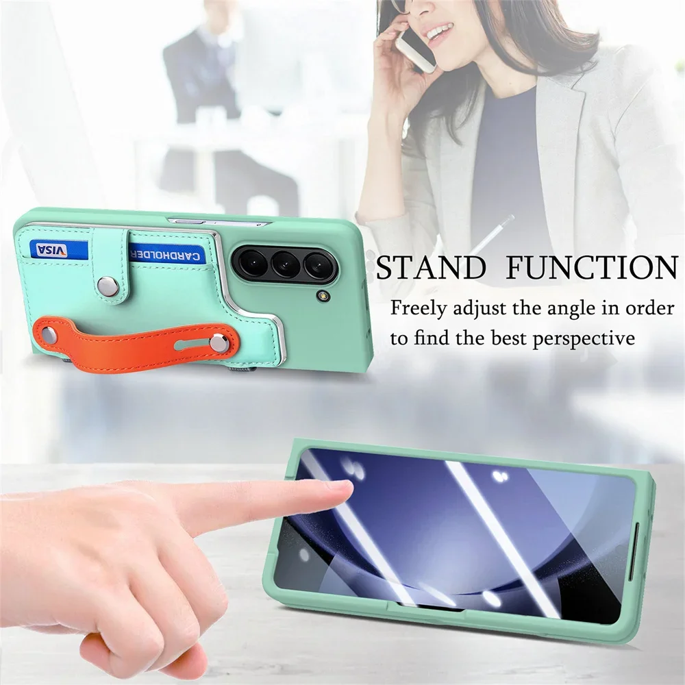Premium Wallet Case with Card Slot, Screen Protector, Pen Holder & Wrist Strap - No Pen Included
