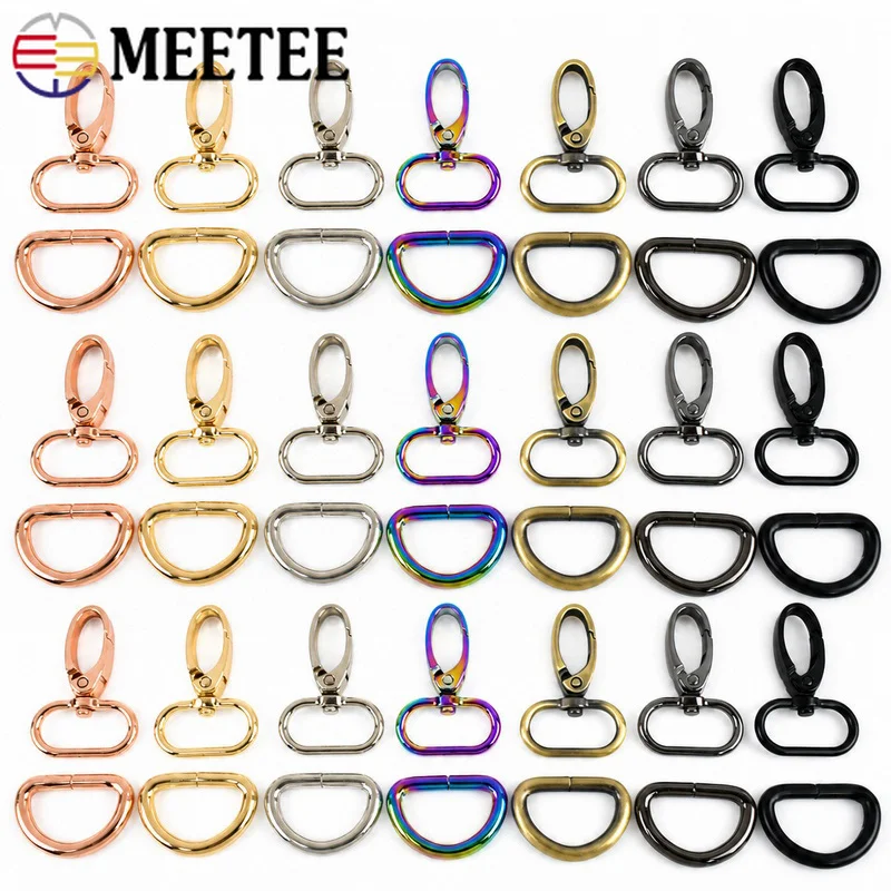Versatile Metal Buckles and Clasps Set for DIY Bag and Pet Collar Accessories