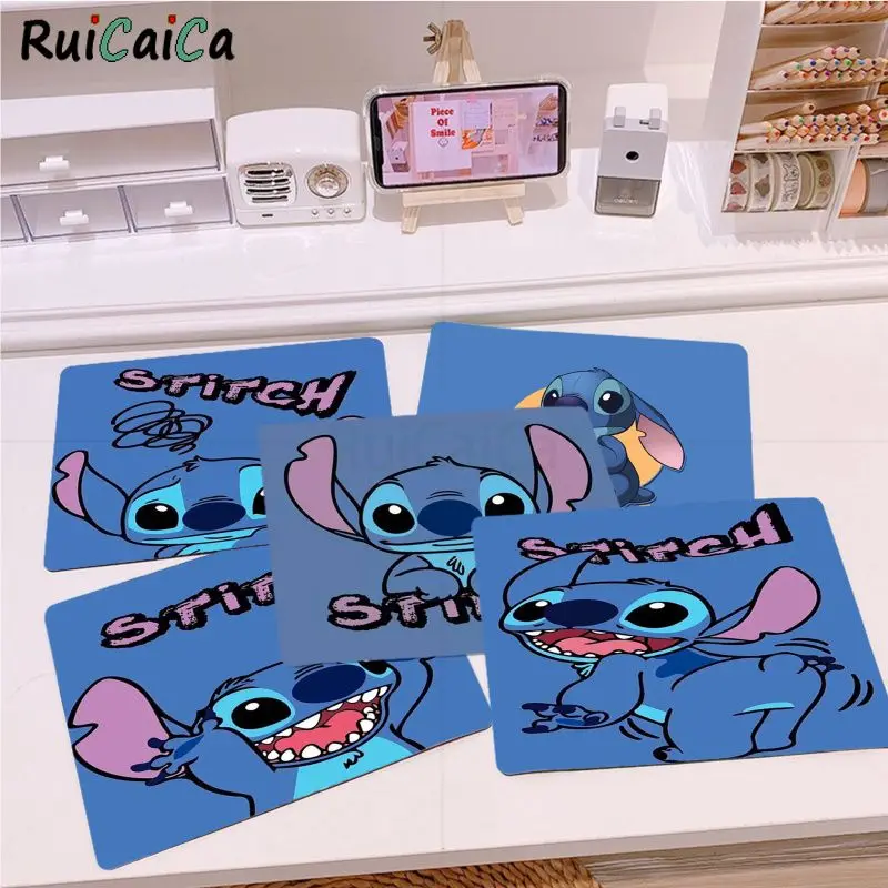 

Cartoon Stitch Mousepad Small Cartoon Anime Gaming Mouse Pad Keyboard Mouse Mats Smooth Company for PC Gamer Mousemat