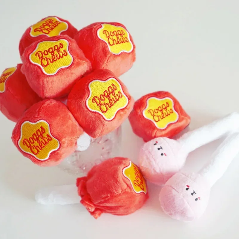 Cute Lollipop Shape Dog Dog Peluche Snuffle Mat Pet Treat Dispensing Slow Feed Training Interactive Chew Toys Feeder For Puppy