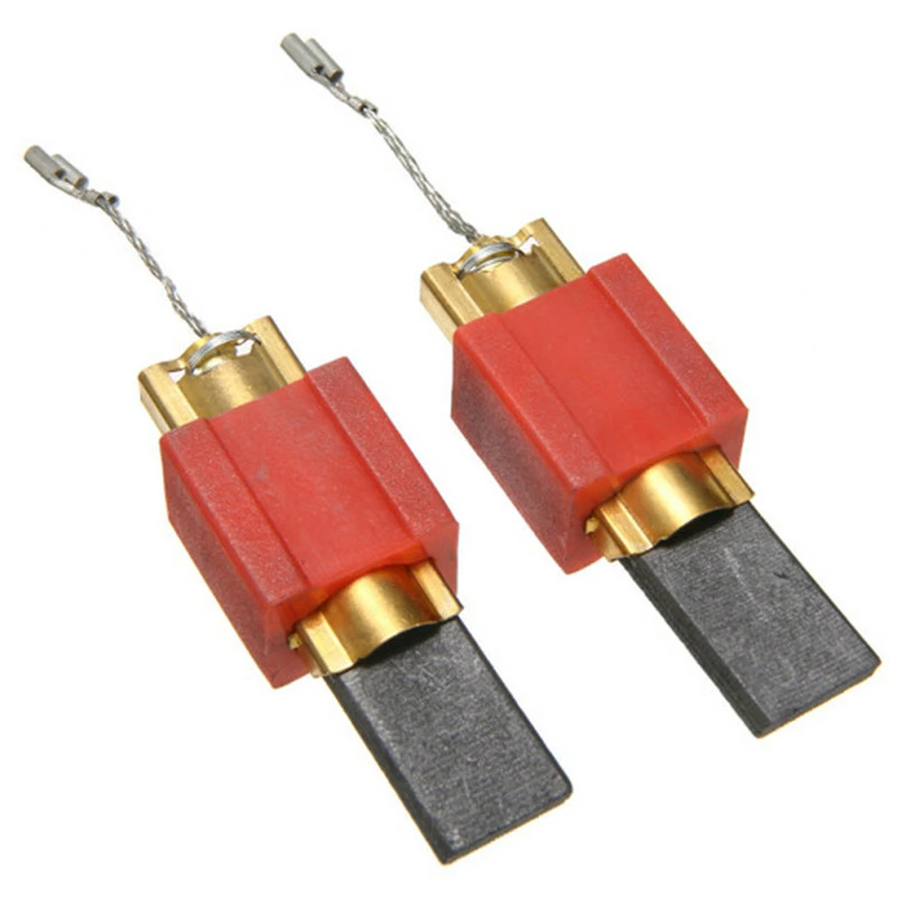 

2 Pcs Carbon Brushes Brand New Carbon Copper High Quality Best Price Cable Lug 4.8mm Miele Washing Machines W700