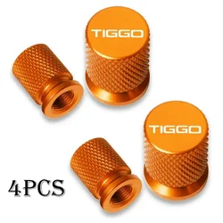 Premium Car Wheel Tire Valve Caps - Set of 4 Waterproof Airdust Covers (TIGGO - 5)