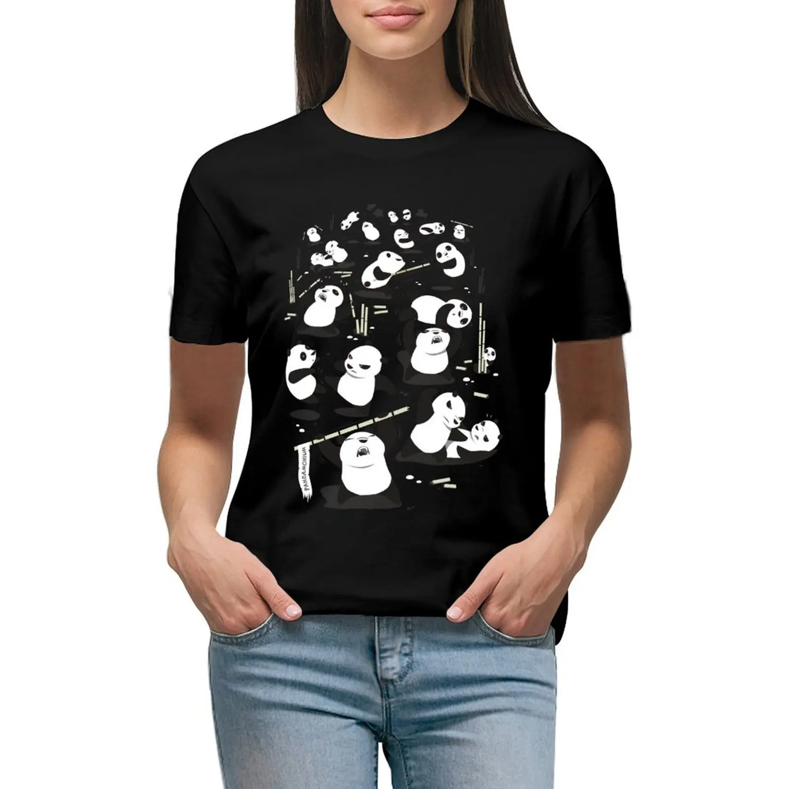 

PANDAMONIUM T-Shirt graphics tees aesthetic clothes vintage clothes white t-shirts for Women