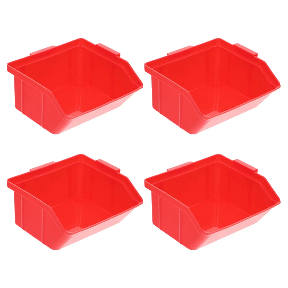 

4 Pcs Warehouse Storage Box Bins Stackable Shelving Boxes Anti-static Organizer Tools Abs Craft Organizers and Office