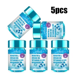 Revitalizing Keratin Oil Hair Capsules - Fast-Acting Deep Moisturizer for Soft, Smooth, and Shiny Hair