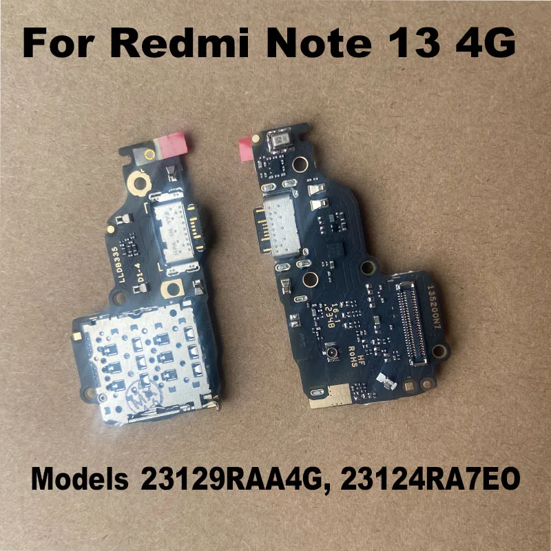 

Для Xiaomi Redmi Note 13 4G USB зарядный порт док-разъем плата зарядное устройство гибкий кабель запасные части MI с IC Высокое качество