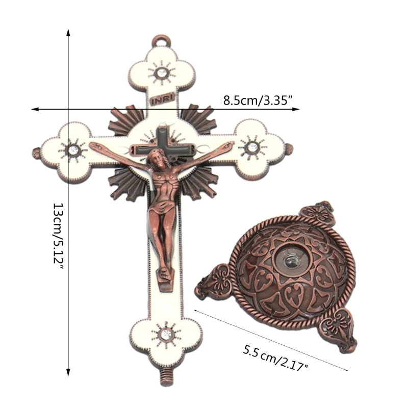 Metal Desktop Crucifix Christian Catholic Ornament Home Church Pray Ornaments Souvenir Desktop Display Ornaments images - 6