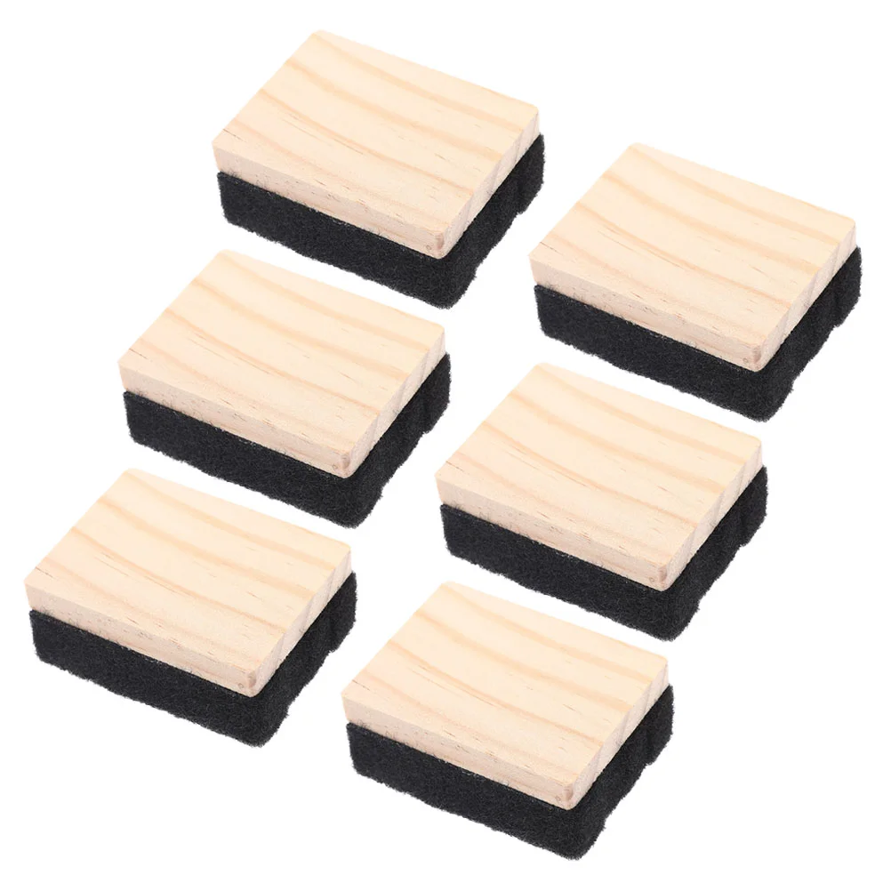 

Felt Eraser Chalkboard Erasers 6Pcs Wood Chalkboard Eraser Blackboard Chalk Eraser Black Board Eraser Duster Chalkboard