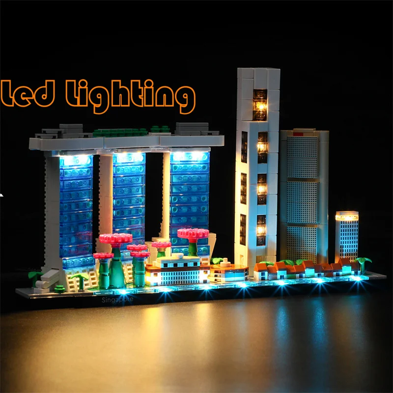 

Led Lighting Kit For 21057 Singapore Arichtecture Art and Crafts Building Blocks Led (Only Led Light Kit)