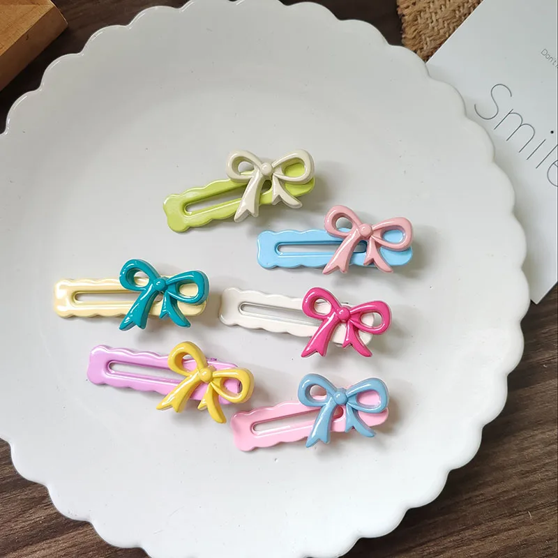 

2pc Hot Lovely Colorful Cute Bow Hair Side Clips Hairpin for Women Girls Children for Hair Accessories Headwear Ornament